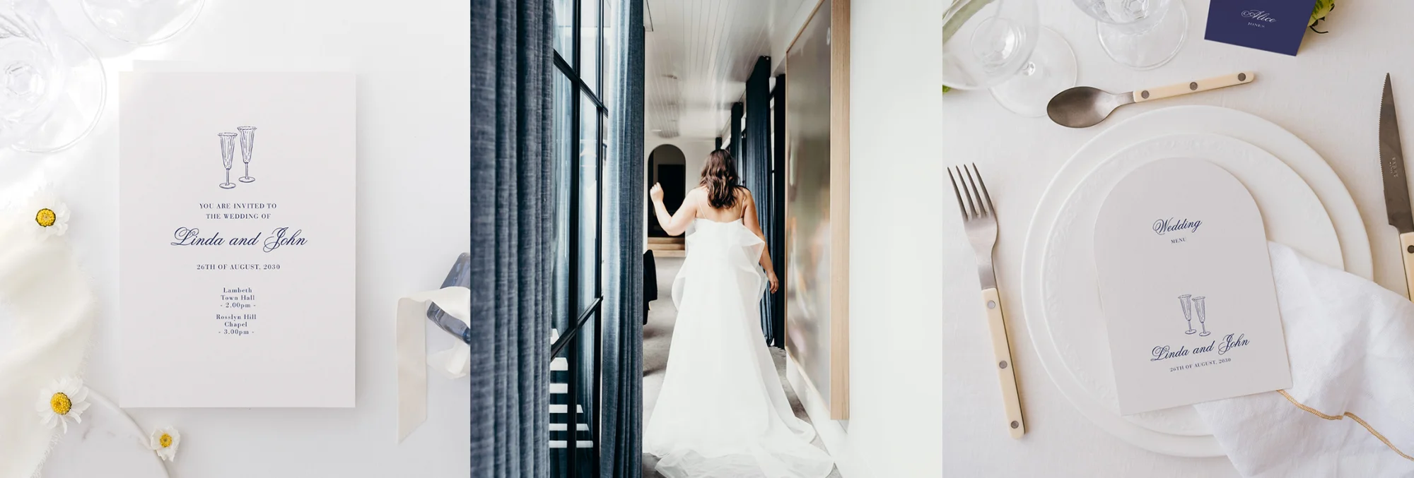 A minimalist chic wedding